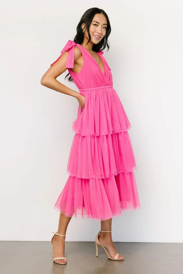 Baltic Born Tulle Styles Tessa Tiered Tulle Tank Dress Hot Pink 8211 Women Baltic Born Tulle Styles Tessa Tiered Tulle Tank Dress Hot Pink 8211 Women