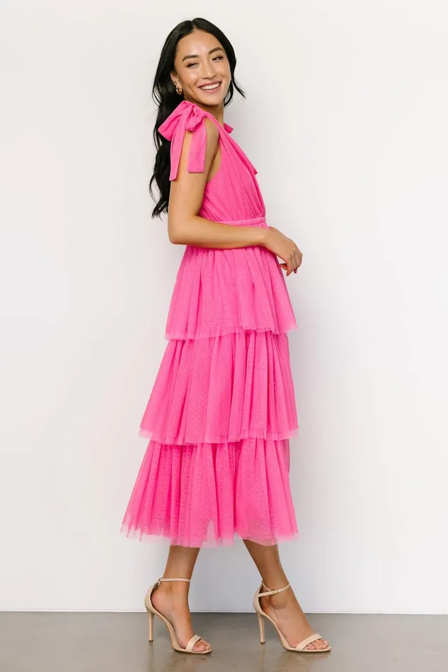 Baltic Born Tulle Styles Tessa Tiered Tulle Tank Dress Hot Pink 8211 Women Baltic Born Tulle Styles Tessa Tiered Tulle Tank Dress Hot Pink 8211 Women