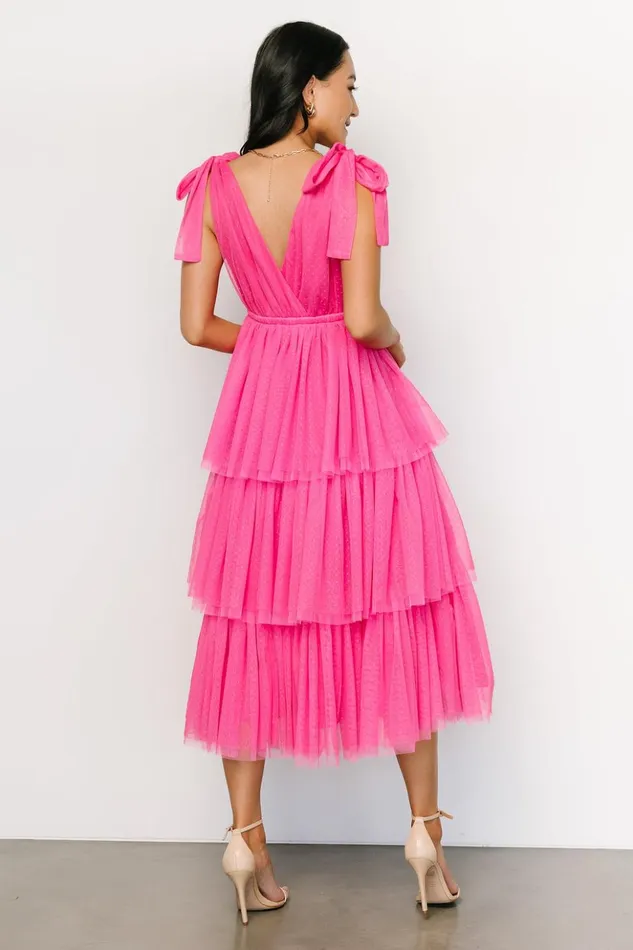Baltic Born Tulle Styles Tessa Tiered Tulle Tank Dress Hot Pink 8211 Women Baltic Born Tulle Styles Tessa Tiered Tulle Tank Dress Hot Pink 8211 Women