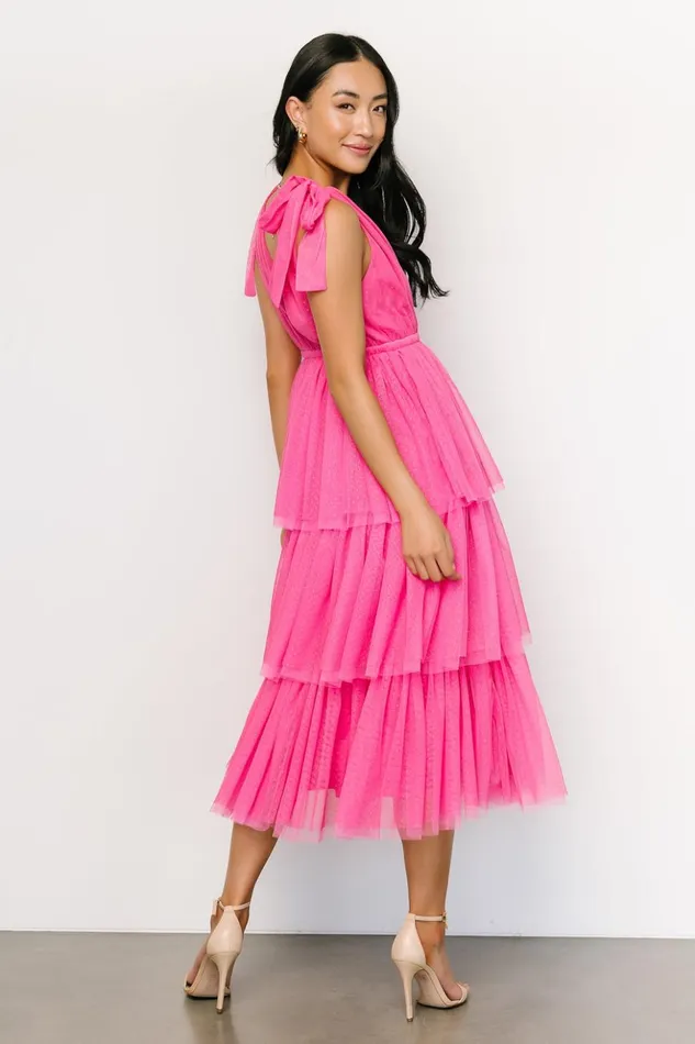 Baltic Born Tulle Styles Tessa Tiered Tulle Tank Dress Hot Pink 8211 Women Baltic Born Tulle Styles Tessa Tiered Tulle Tank Dress Hot Pink 8211 Women