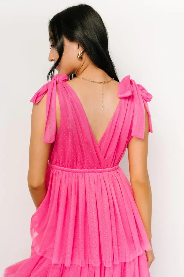 Baltic Born Tulle Styles Tessa Tiered Tulle Tank Dress Hot Pink 8211 Women Baltic Born Tulle Styles Tessa Tiered Tulle Tank Dress Hot Pink 8211 Women