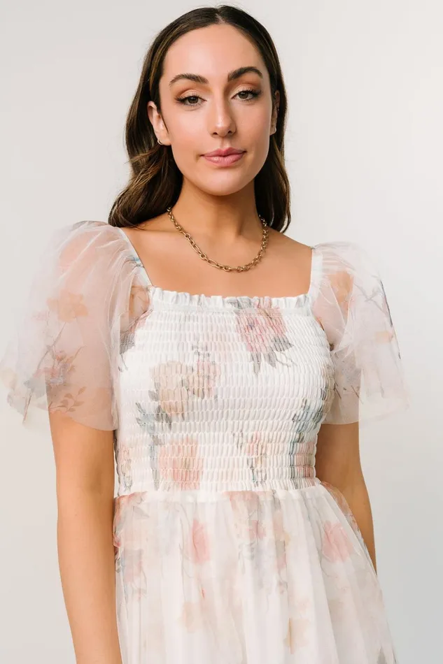 Baltic Born Tulle Styles Tivoli Tulle Short Dress White Multi 8211 Women Baltic Born Tulle Styles Tivoli Tulle Short Dress White Multi 8211 Women