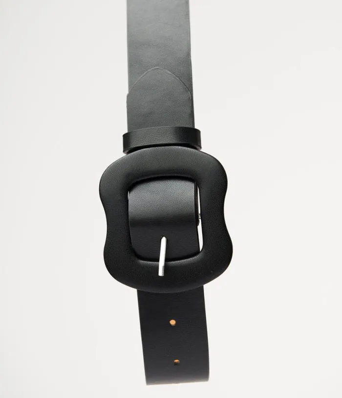 Banned 1950s Black Leatherette Rosalie Belt Accessories Unique Vintage Belts