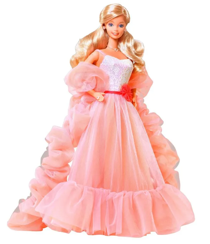 Barbie X Plus Size Peaches N Cream Chiffon Dress DressesPlus Unique Vintage Swing
