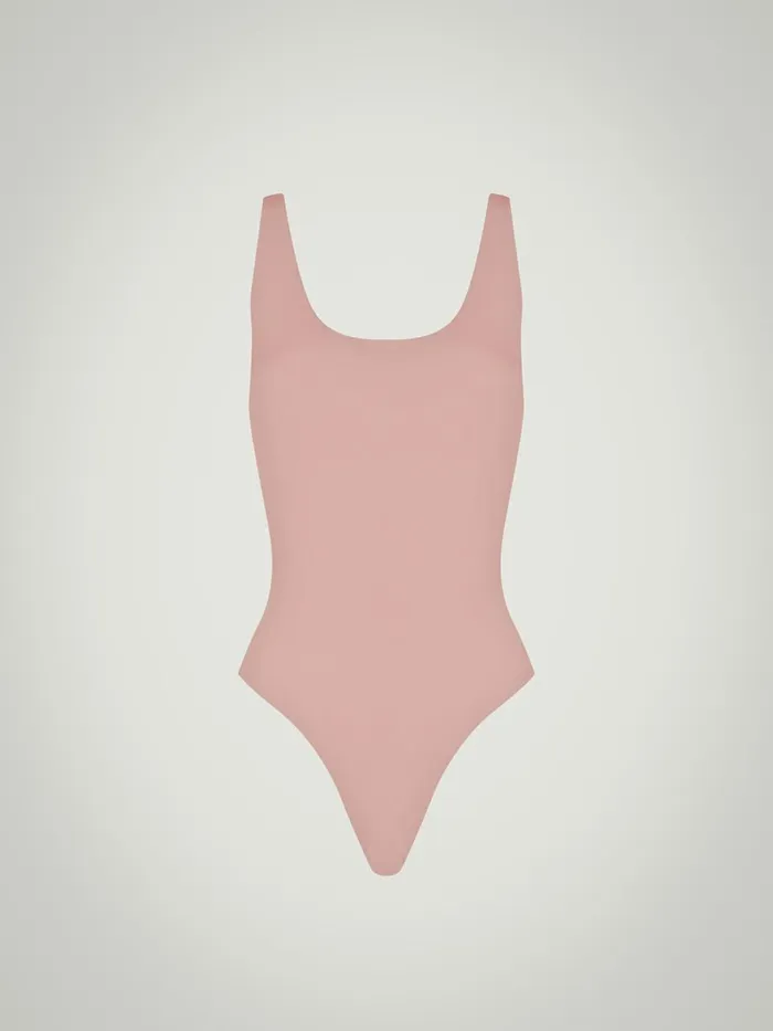 Beauty Cotton Bodysuit Powder Pink Women Wolford Bodysuits