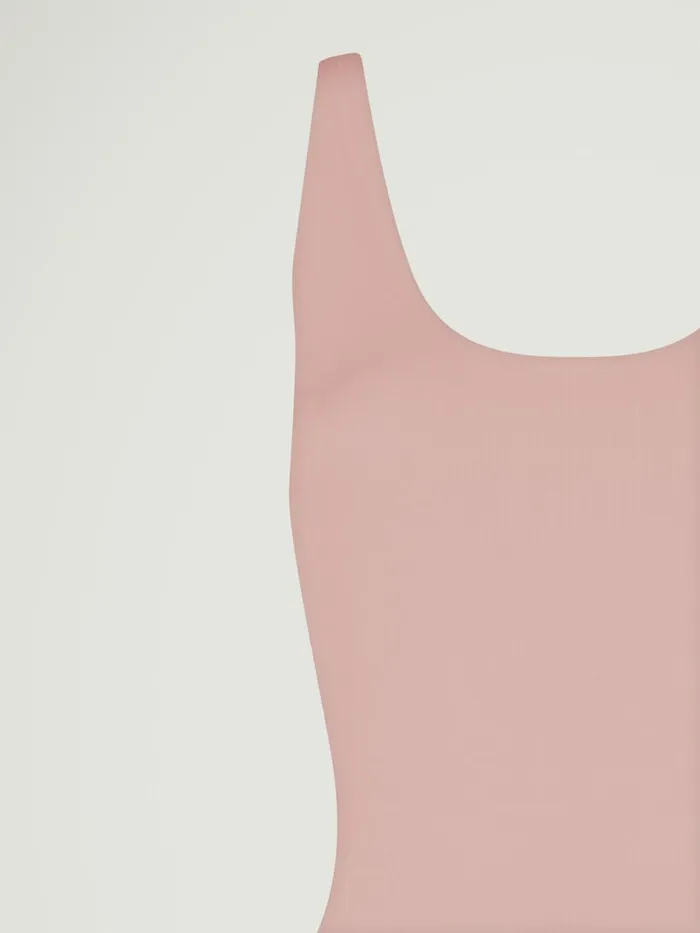 Beauty Cotton Bodysuit Powder Pink Women Wolford Bodysuits