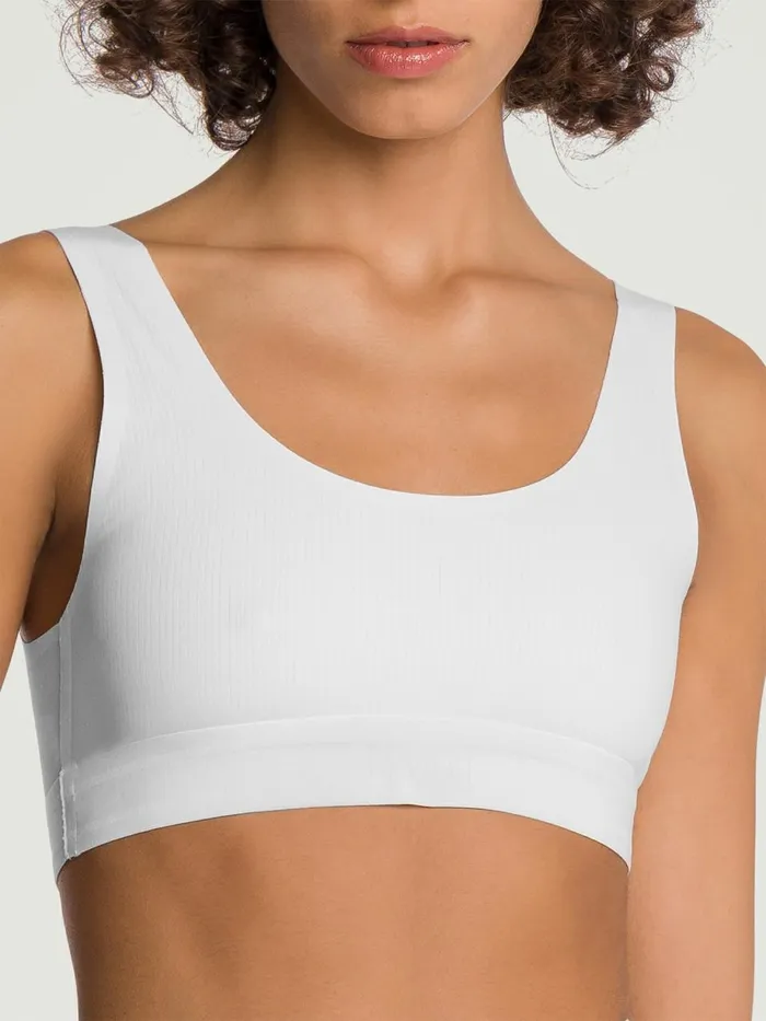 Beauty Cotton Crop Top Bra Pearl Women Wolford Bras
