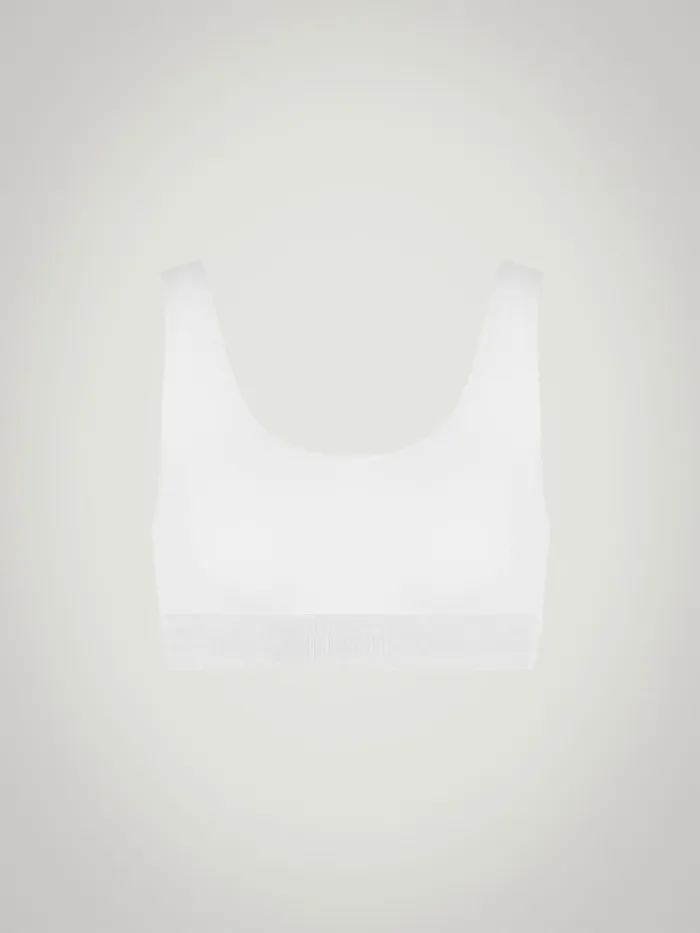 Beauty Cotton Crop Top Bra Pearl Women Wolford Bras
