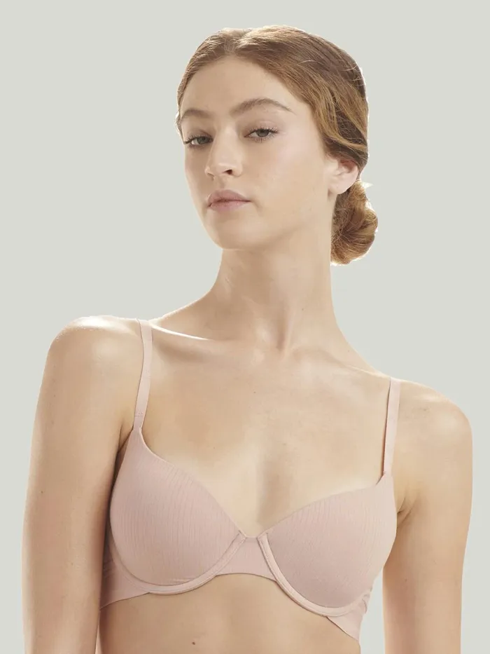 Beauty Cotton Full Cup Bra Powder Pink Women Wolford Bras