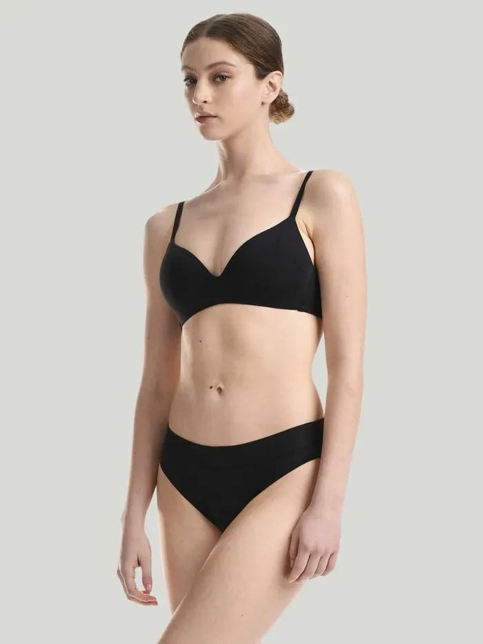 Beauty Cotton Skin Bra Black Women Wolford Bras