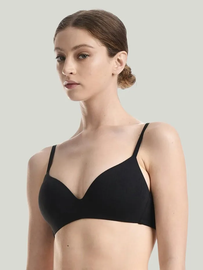 Beauty Cotton Skin Bra Black Women Wolford Bras