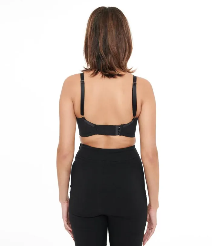 Bettie Page Black Spiral Stitch Bullet Bra Accessories Unique Vintage Lingerie and Shapewear