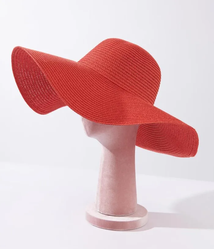 Big Red Sun Hat Accessories Unique Vintage Sun Hats