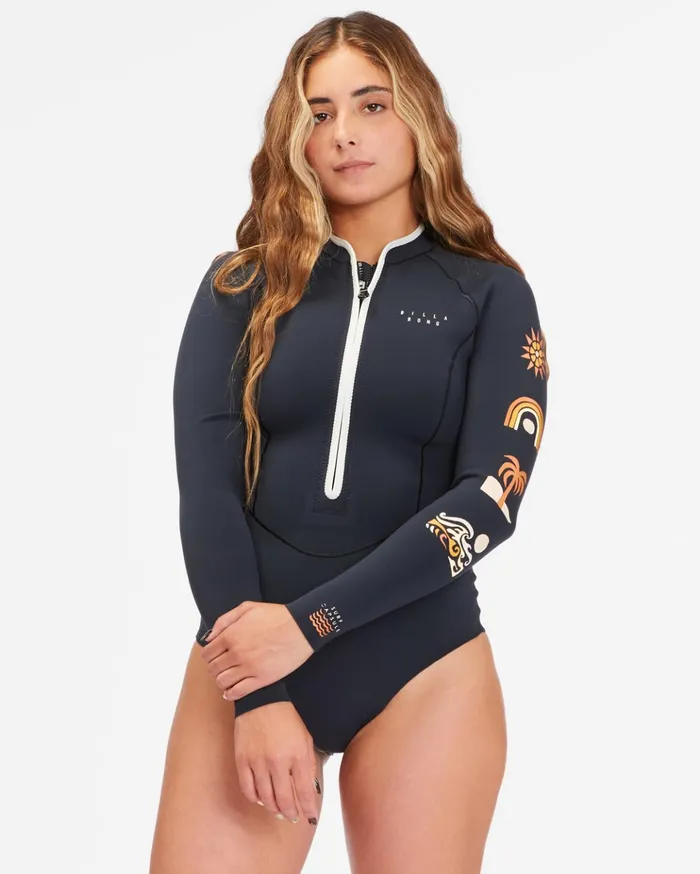 Billabong 11 Salty Dayz Light Natural Long Sleeve Spring Suit Black Tide Women Billabong Surf Capsule Billabong 11 Salty Dayz Light Natural Long Sleeve Spring Suit Black Tide Women Billabong Surf Capsule