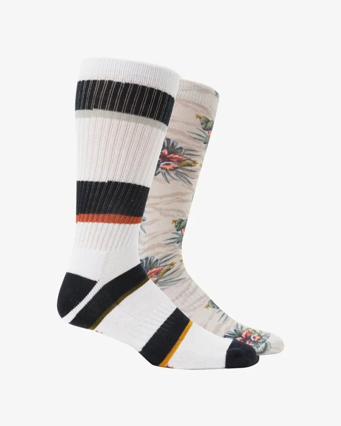 Billabong 2 Pack Jungle Crew Socks Multi Men Socks