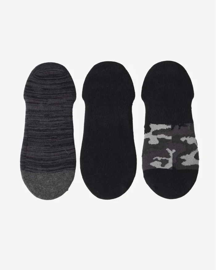 Billabong 3Pack Camo NoShow Socks Black Men Socks Billabong 3Pack Camo NoShow Socks Black Men Socks