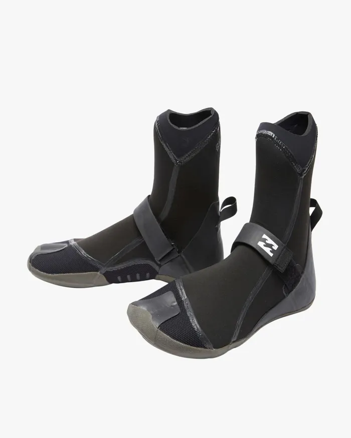 Billabong 5mm Furnace Hidden Split Toe Wetsuit Boots Black Men Surf Accessories
