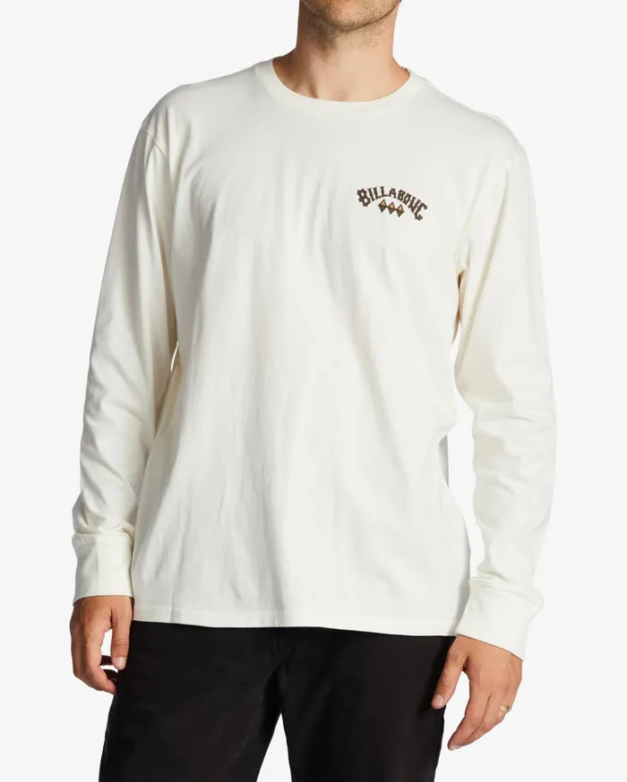 Billabong ADiv Arch Long Sleeve TShirt Off White Men TShirts