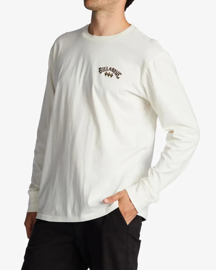 Billabong ADiv Arch Long Sleeve TShirt Off White Men TShirts Billabong ADiv Arch Long Sleeve TShirt Off White Men TShirts