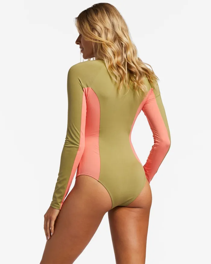 Billabong ADiv Biarritz Long Sleeve Swimsuit Cedar Women One Pieces Billabong ADiv Biarritz Long Sleeve Swimsuit Cedar Women One Pieces