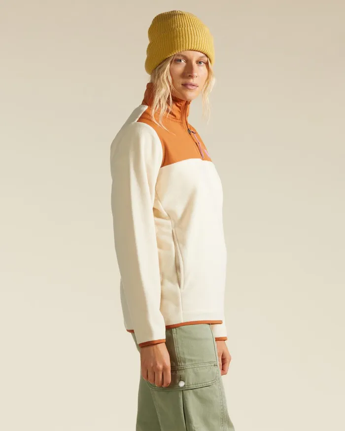 Billabong ADiv Boundary Lite HalfZip Mock Neck Sweatshirt Adobe Women Hoodies and Fleece Billabong ADiv Boundary Lite HalfZip Mock Neck Sweatshirt Adobe Women Hoodies and Fleece