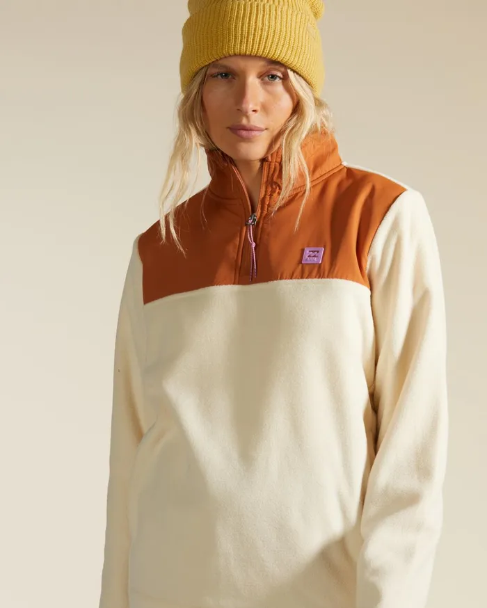 Billabong ADiv Boundary Lite HalfZip Mock Neck Sweatshirt Adobe Women Hoodies and Fleece Billabong ADiv Boundary Lite HalfZip Mock Neck Sweatshirt Adobe Women Hoodies and Fleece