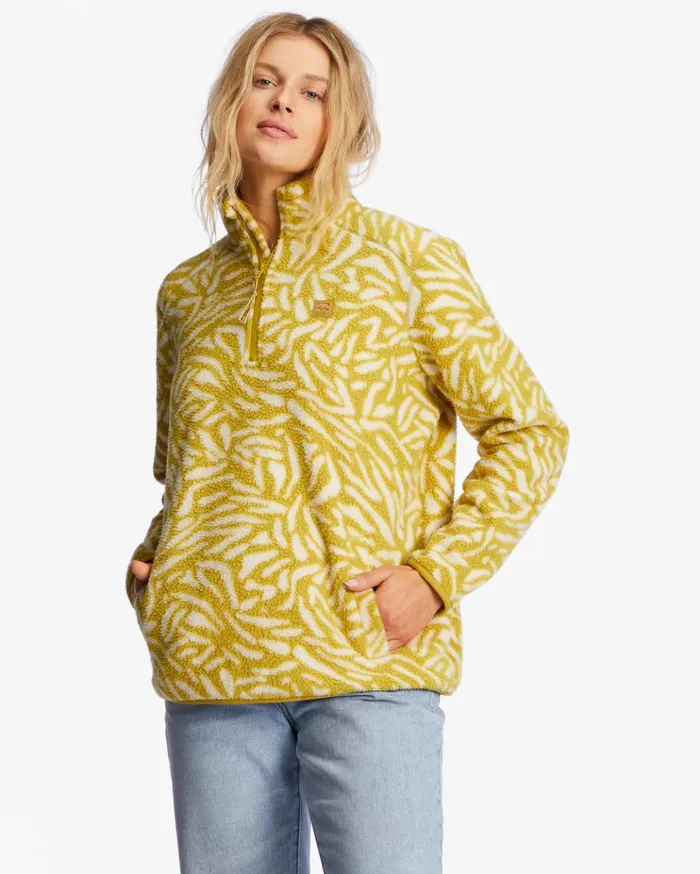 Billabong ADiv Boundary Mock 3 HalfZip Pullover Sweatshirt Fresh Moss Women Hoodies and Fleece Billabong ADiv Boundary Mock 3 HalfZip Pullover Sweatshirt Fresh Moss Women Hoodies and Fleece