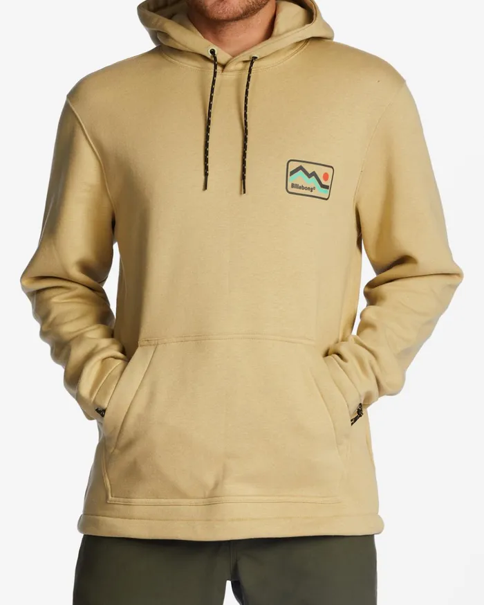 Billabong ADiv Compass Pullover Hoodie Field Khaki Men Hoodies and Fleece