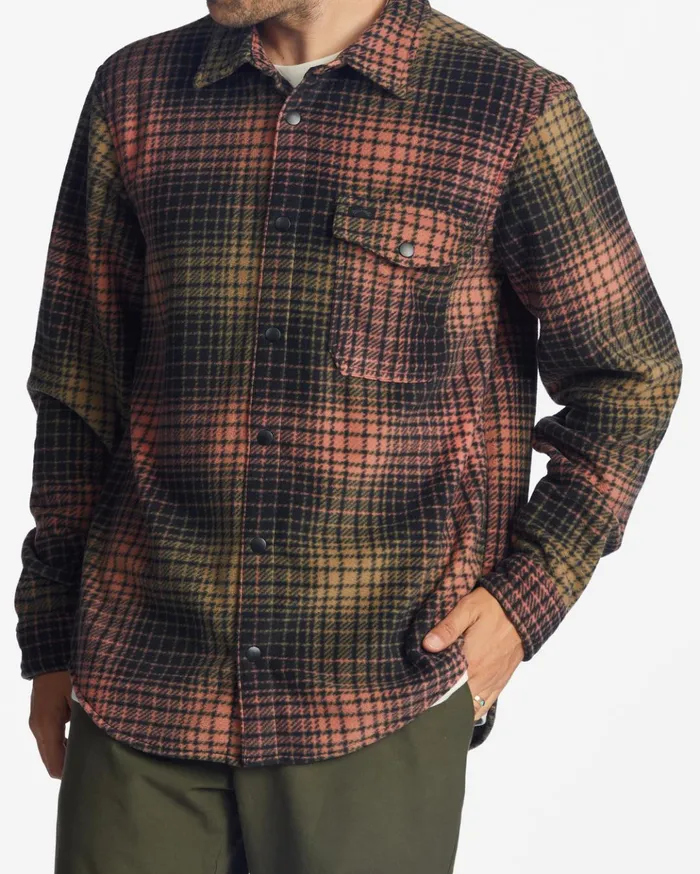 Billabong ADiv Furnace Flannel Shirt Coral Men Shirts Billabong ADiv Furnace Flannel Shirt Coral Men Shirts