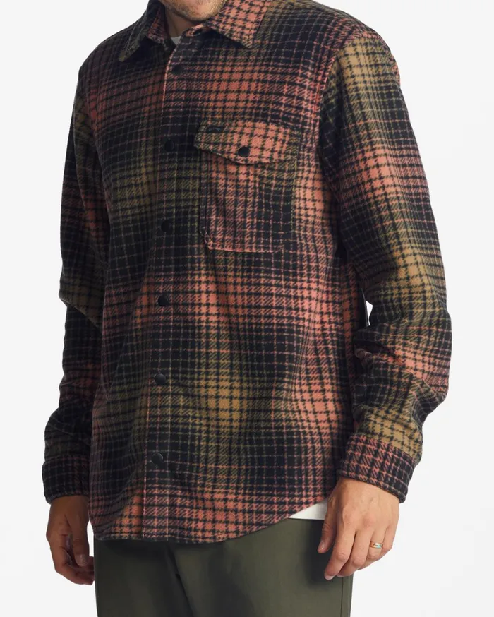 Billabong ADiv Furnace Flannel Shirt Coral Men Shirts Billabong ADiv Furnace Flannel Shirt Coral Men Shirts