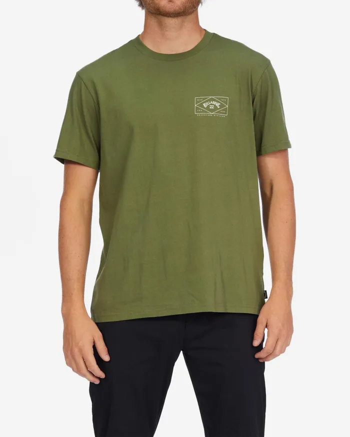 Billabong ADiv Hardware Organic Short Sleeve TShirt Washed Olive Men TShirts Billabong ADiv Hardware Organic Short Sleeve TShirt Washed Olive Men TShirts
