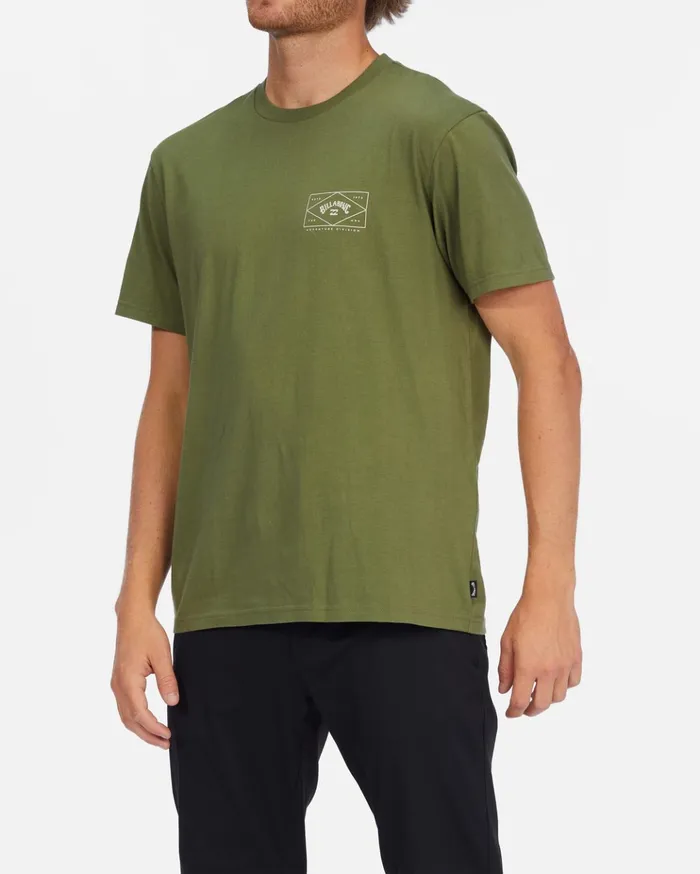 Billabong ADiv Hardware Organic Short Sleeve TShirt Washed Olive Men TShirts Billabong ADiv Hardware Organic Short Sleeve TShirt Washed Olive Men TShirts