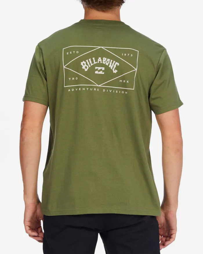 Billabong ADiv Hardware Organic Short Sleeve TShirt Washed Olive Men TShirts Billabong ADiv Hardware Organic Short Sleeve TShirt Washed Olive Men TShirts