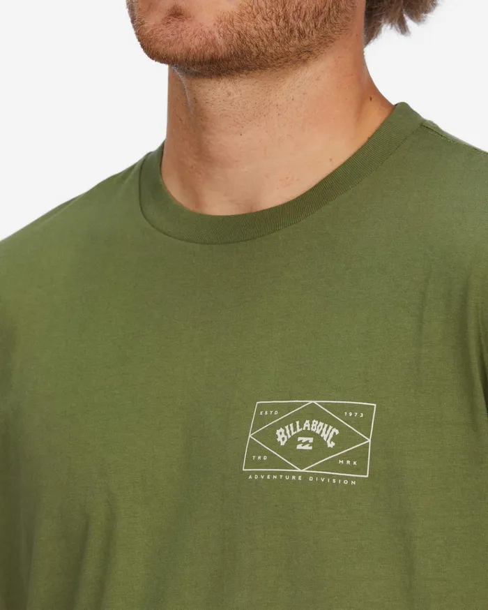 Billabong ADiv Hardware Organic Short Sleeve TShirt Washed Olive Men TShirts Billabong ADiv Hardware Organic Short Sleeve TShirt Washed Olive Men TShirts