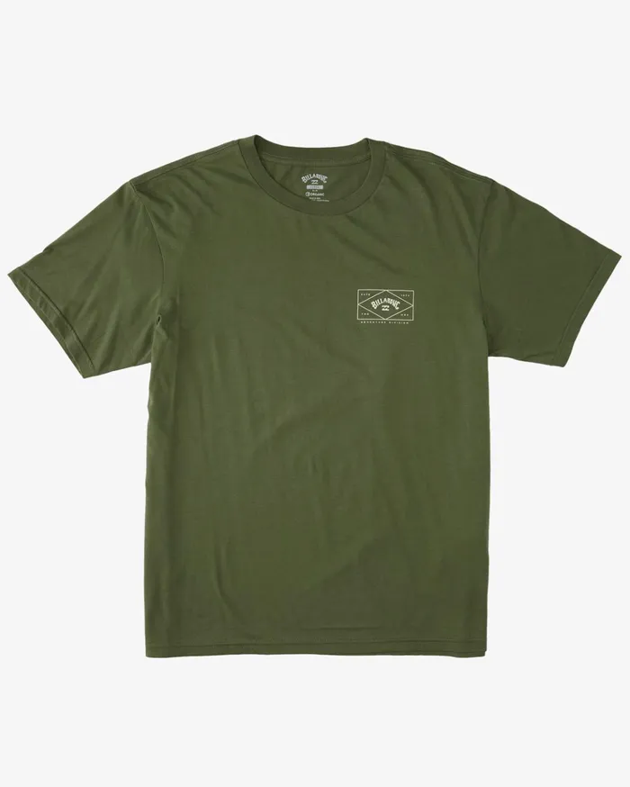 Billabong ADiv Hardware Organic Short Sleeve TShirt Washed Olive Men TShirts Billabong ADiv Hardware Organic Short Sleeve TShirt Washed Olive Men TShirts