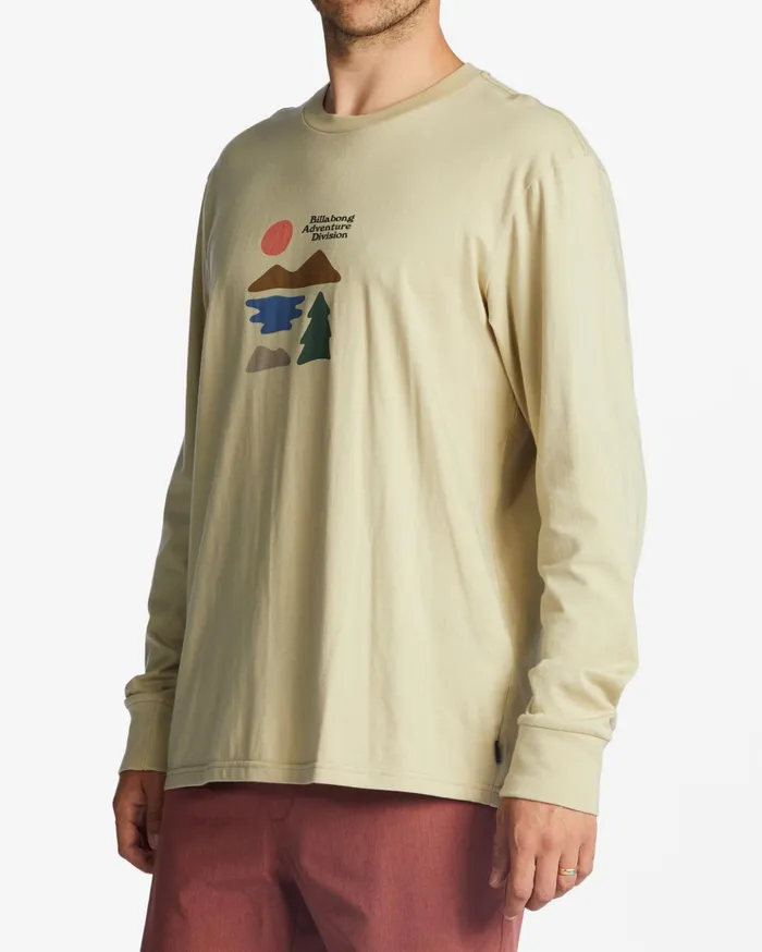 Billabong ADiv Icons Long Sleeve TShirt Field Khaki Men TShirts Billabong ADiv Icons Long Sleeve TShirt Field Khaki Men TShirts