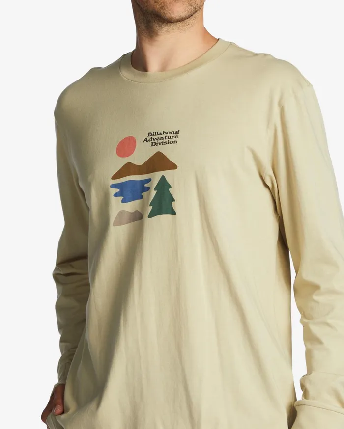 Billabong ADiv Icons Long Sleeve TShirt Field Khaki Men TShirts Billabong ADiv Icons Long Sleeve TShirt Field Khaki Men TShirts