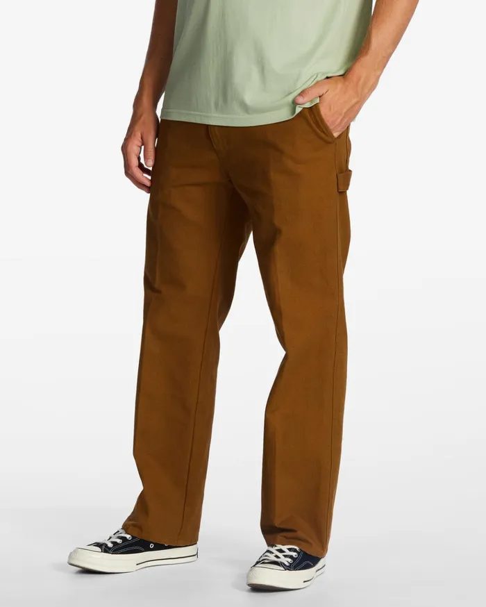 Billabong ADiv Kodiak Organic Workwear Pants Almond Men Jeans and Pants Billabong ADiv Kodiak Organic Workwear Pants Almond Men Jeans and Pants
