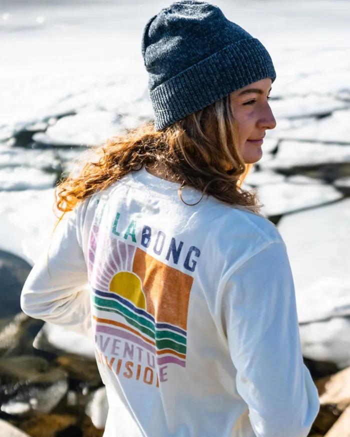 Billabong ADiv Long Sleeve TShirt Fresh Powder Women Graphic Tees and Tanks Billabong ADiv Long Sleeve TShirt Fresh Powder Women Graphic Tees and Tanks