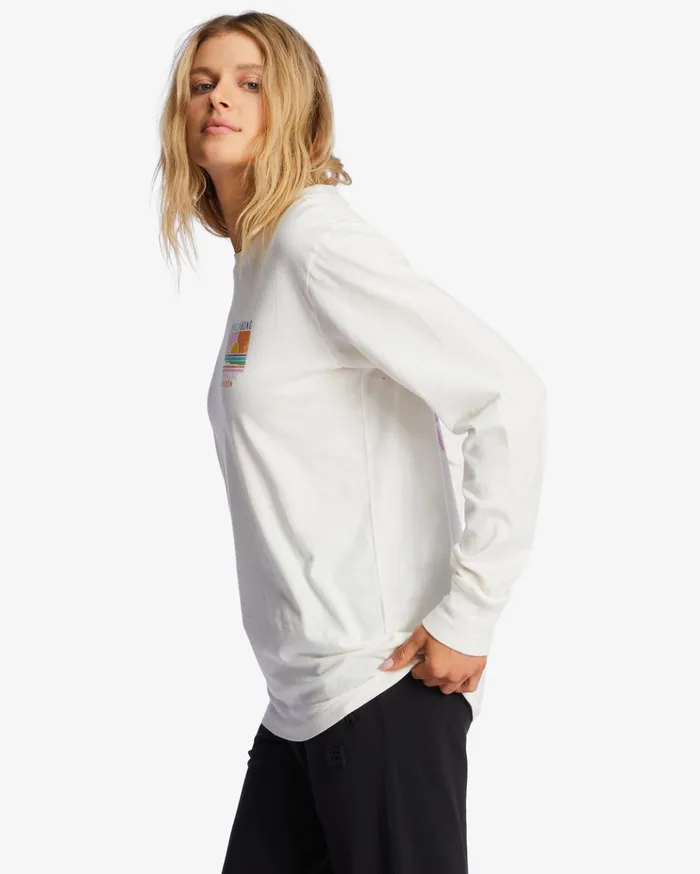 Billabong ADiv Long Sleeve TShirt Fresh Powder Women Graphic Tees and Tanks Billabong ADiv Long Sleeve TShirt Fresh Powder Women Graphic Tees and Tanks