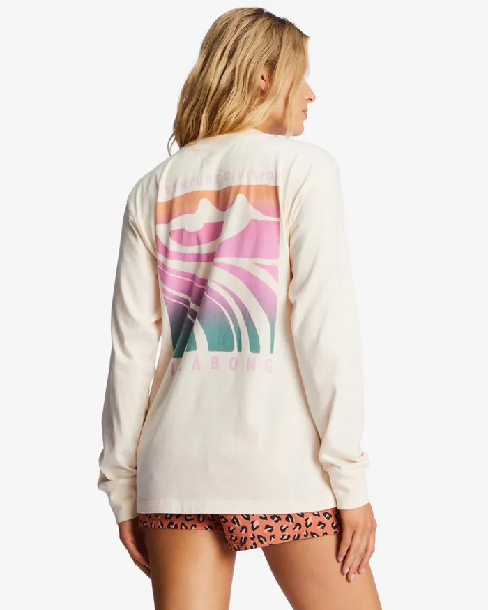 Billabong ADiv Long Sleeve TShirt White Cap 1 Women Graphic Tees and Tanks Billabong ADiv Long Sleeve TShirt White Cap 1 Women Graphic Tees and Tanks