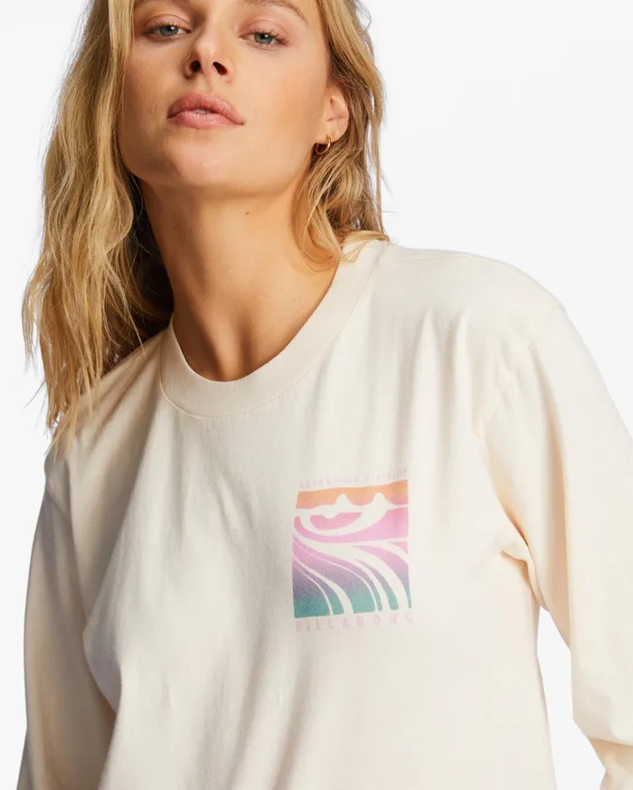 Billabong ADiv Long Sleeve TShirt White Cap 1 Women Graphic Tees and Tanks Billabong ADiv Long Sleeve TShirt White Cap 1 Women Graphic Tees and Tanks