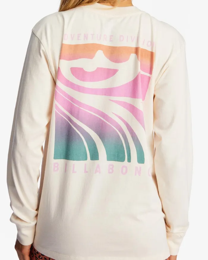 Billabong ADiv Long Sleeve TShirt White Cap 1 Women Graphic Tees and Tanks Billabong ADiv Long Sleeve TShirt White Cap 1 Women Graphic Tees and Tanks