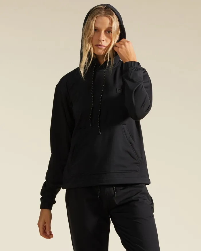 Billabong ADiv New Trails Pullover Hoodie Black Women Hoodies and Fleece