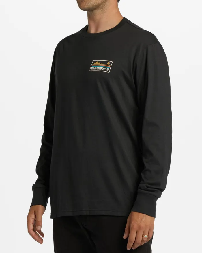 Billabong ADiv Range Long Sleeve TShirt Washed Black Men TShirts Billabong ADiv Range Long Sleeve TShirt Washed Black Men TShirts