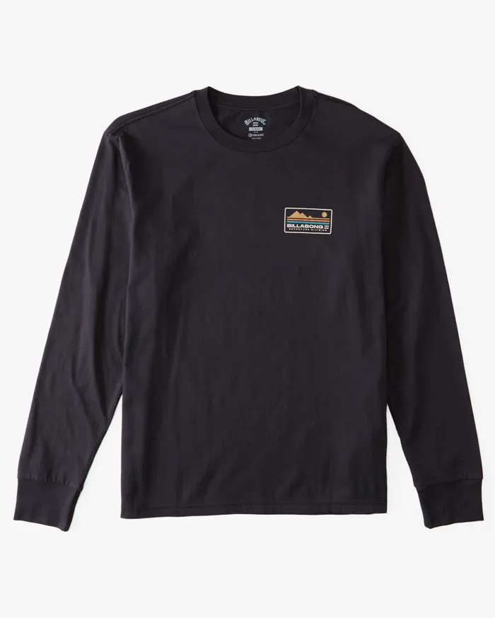 Billabong ADiv Range Long Sleeve TShirt Washed Black Men TShirts Billabong ADiv Range Long Sleeve TShirt Washed Black Men TShirts