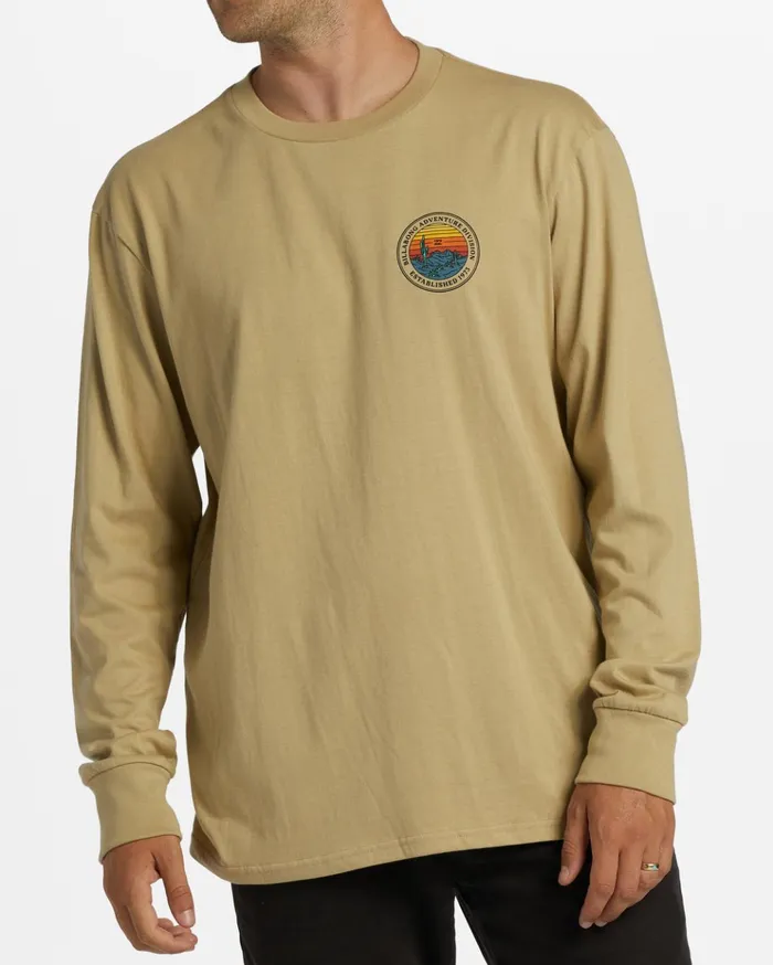 Billabong ADiv Rockies Long Sleeve TShirt Sand Dune Men TShirts
