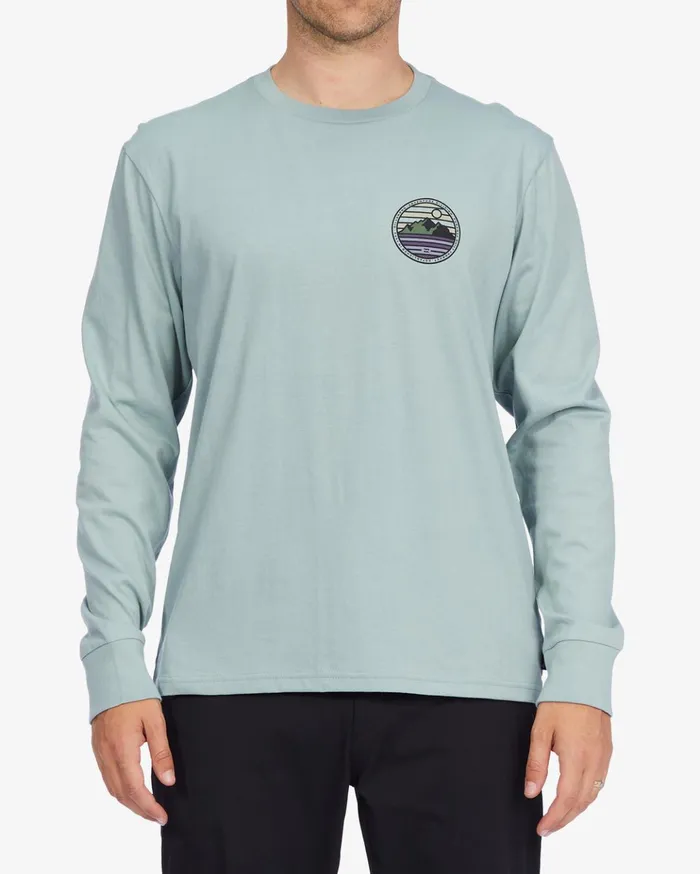 Billabong ADiv Rockies Organic Long Sleeve TShirt Agave Men TShirts