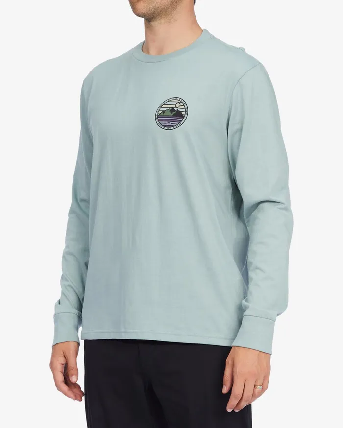 Billabong ADiv Rockies Organic Long Sleeve TShirt Agave Men TShirts Billabong ADiv Rockies Organic Long Sleeve TShirt Agave Men TShirts