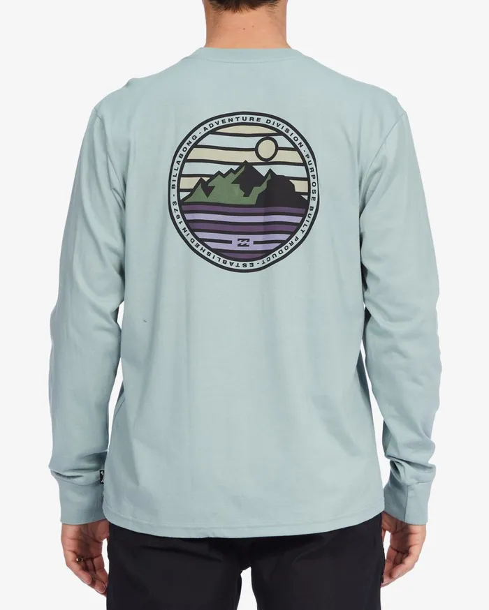 Billabong ADiv Rockies Organic Long Sleeve TShirt Agave Men TShirts Billabong ADiv Rockies Organic Long Sleeve TShirt Agave Men TShirts